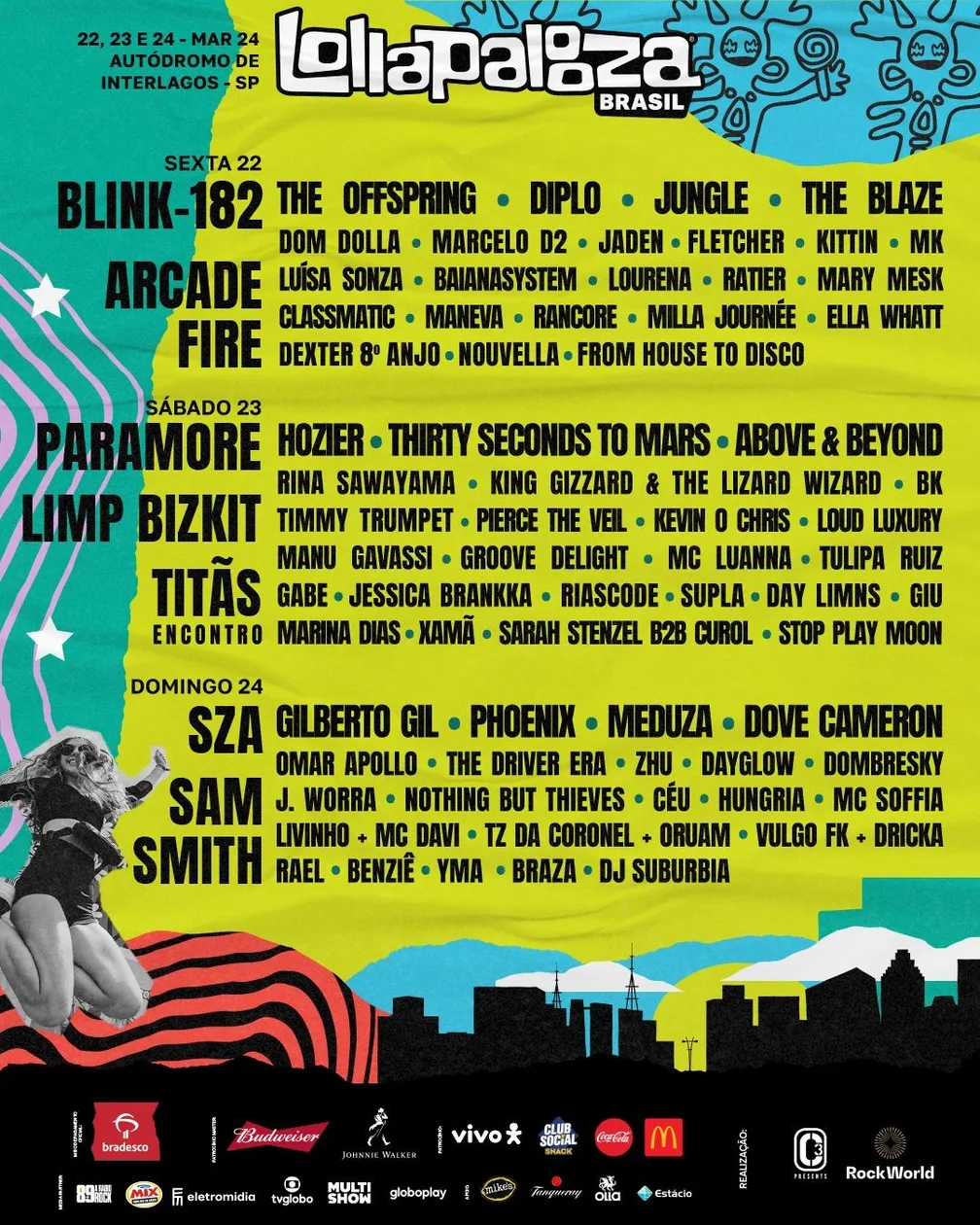 Lollapalooza Brasil 2024 – Programação Explosiva